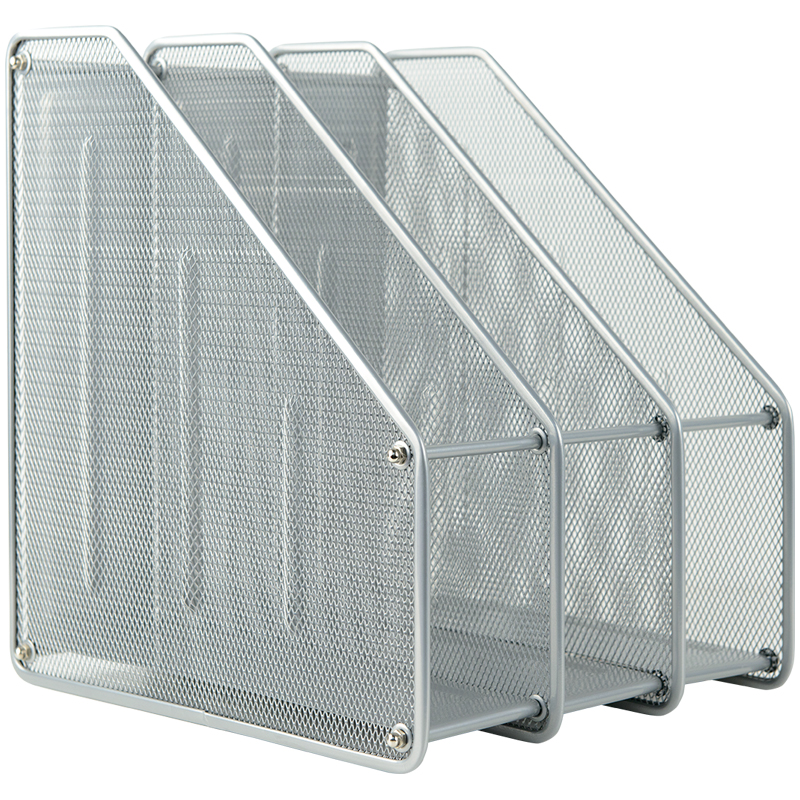 Лоток вертикальний металевий Axent 3-в-1 2128-03-A, 250x290x310мм, срібний